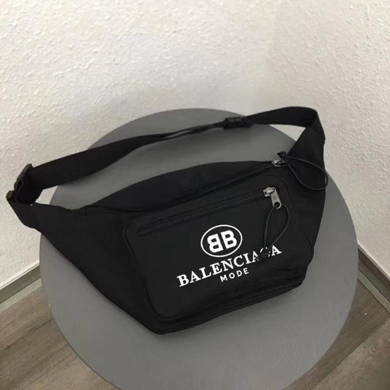 Balenciaga Bags 482389 Oxford cloth black and white lettering